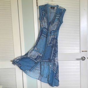 Blue Johnny Was Workshop midi dress.